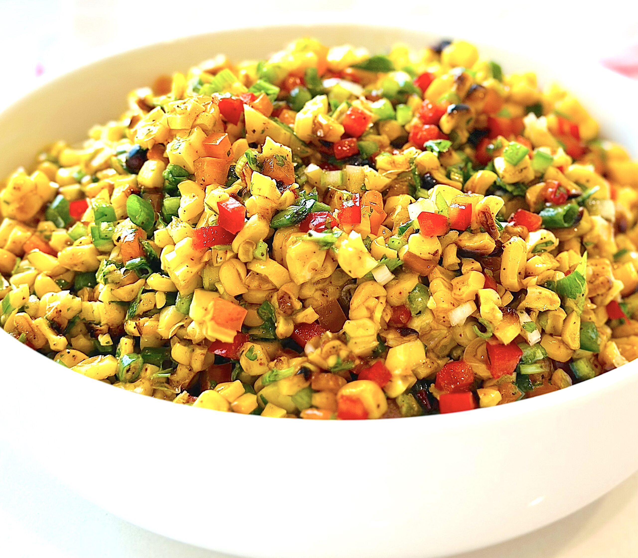 Grilled Corn Salad with Fresh Lime Dressing