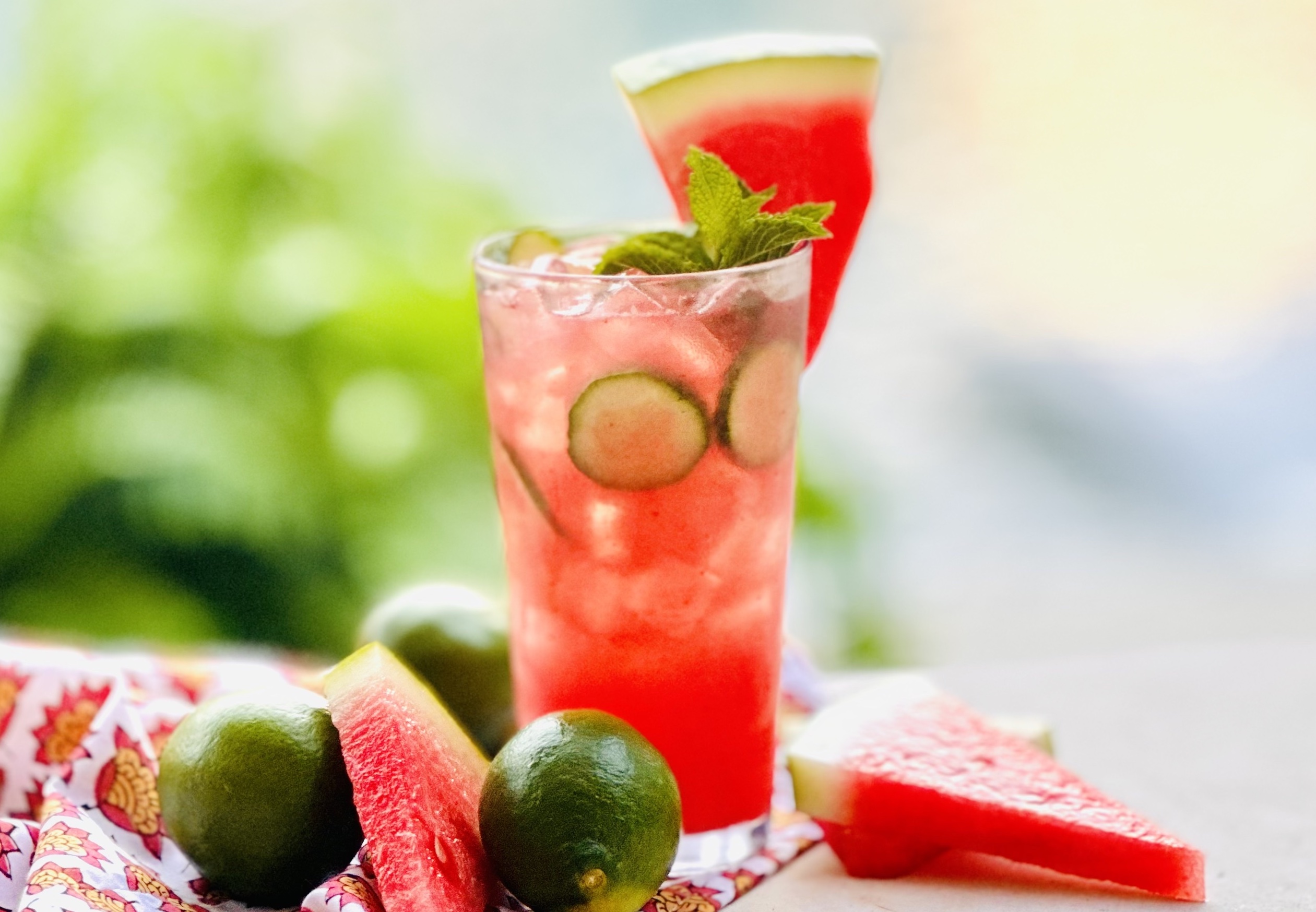 Refreshing Cucumber Watermelon Mojito Recipe