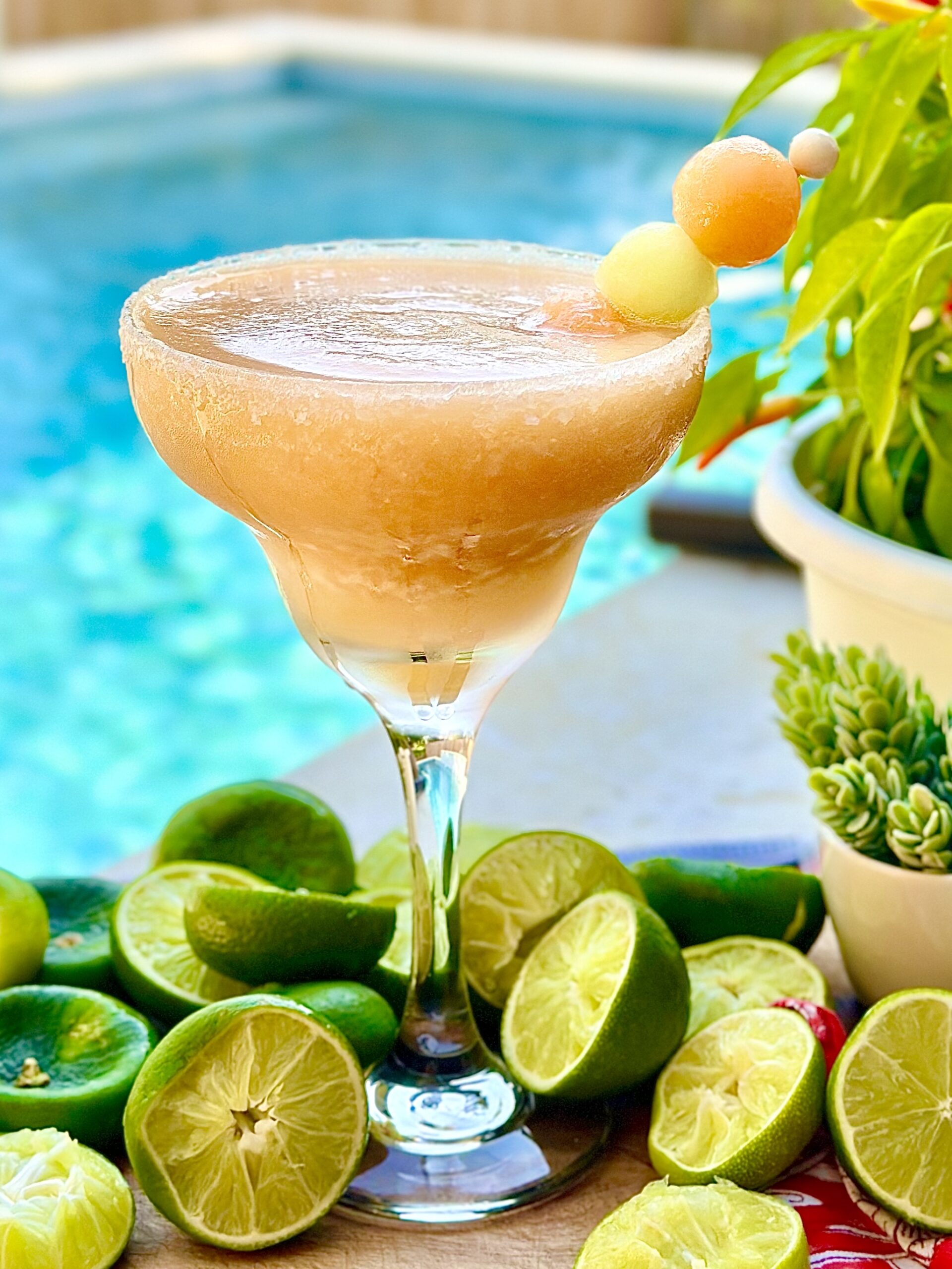 Easy Frozen Mixed Melon Margaritas