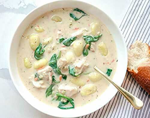 Better Than Olive Garden Creamy Chicken Gnocchi Soup