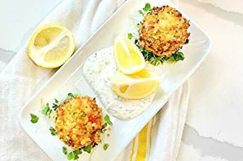 Easy Maryland Crab Cakes with Lemon Dill Sauce