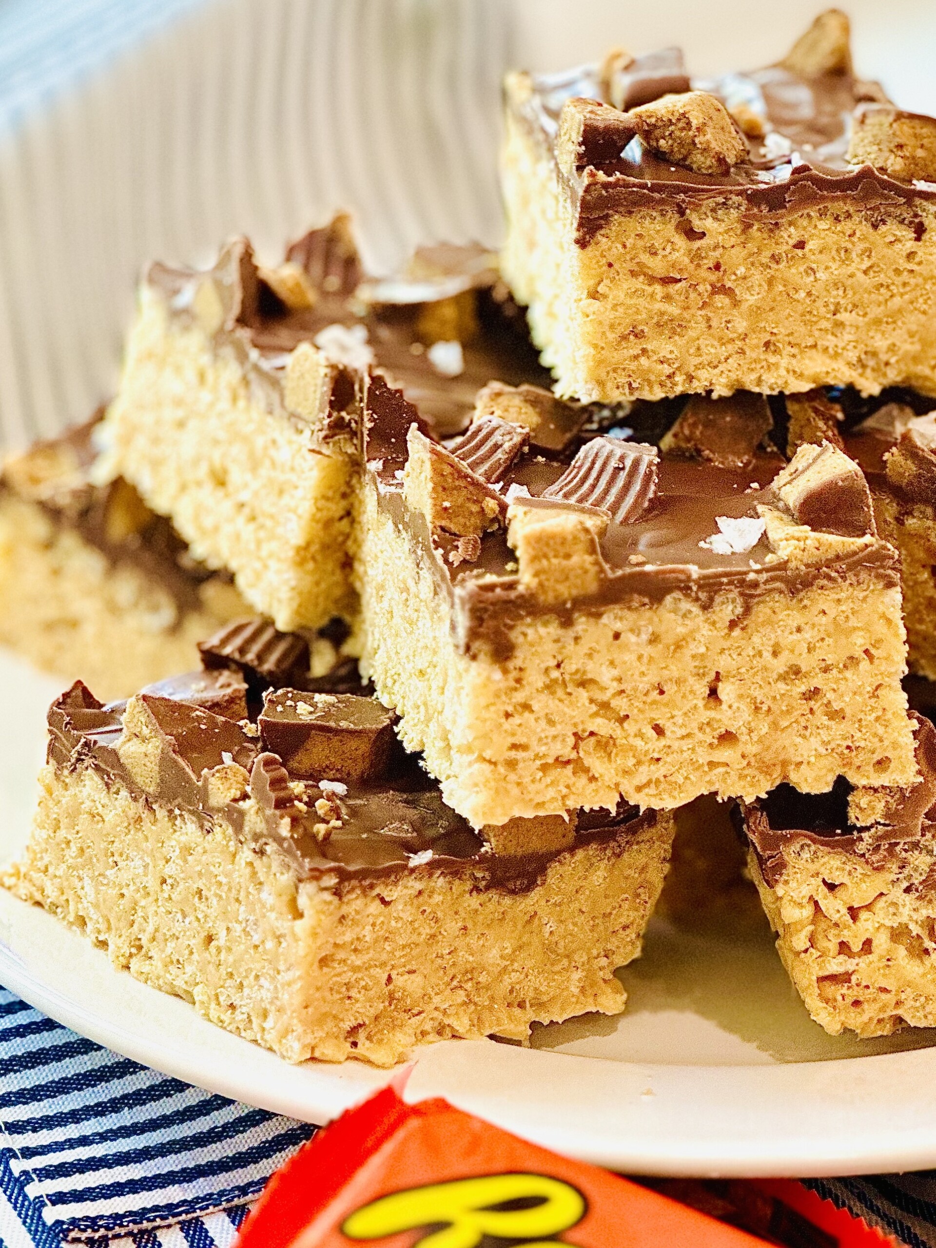 Reese's Peanut Butter Cup Rice Krispie Treats