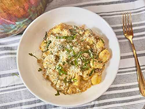 Savory Pumpkin Sausage Gnocchi