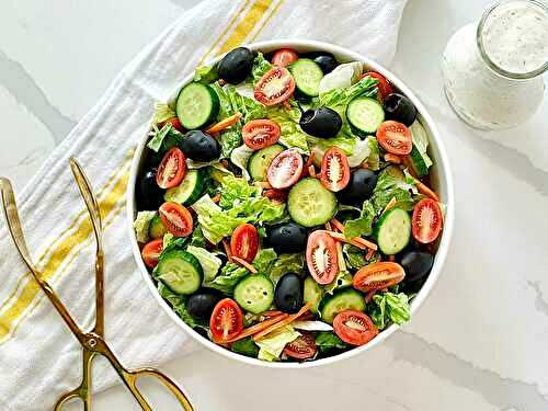 Easy Fresh Garden Salad Recipe with Crisp Veggies