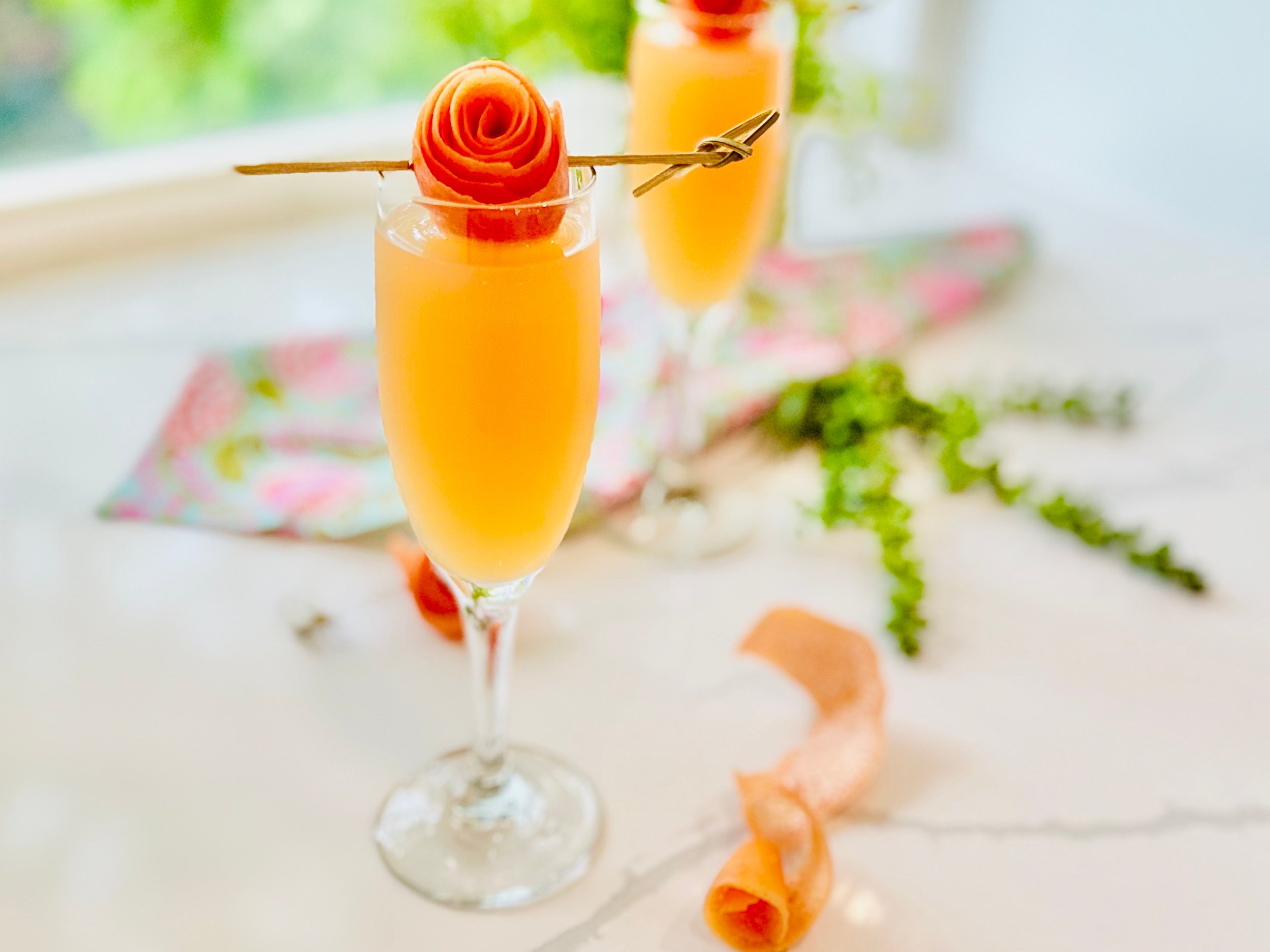 Elderflower Grapefruit Mimosa