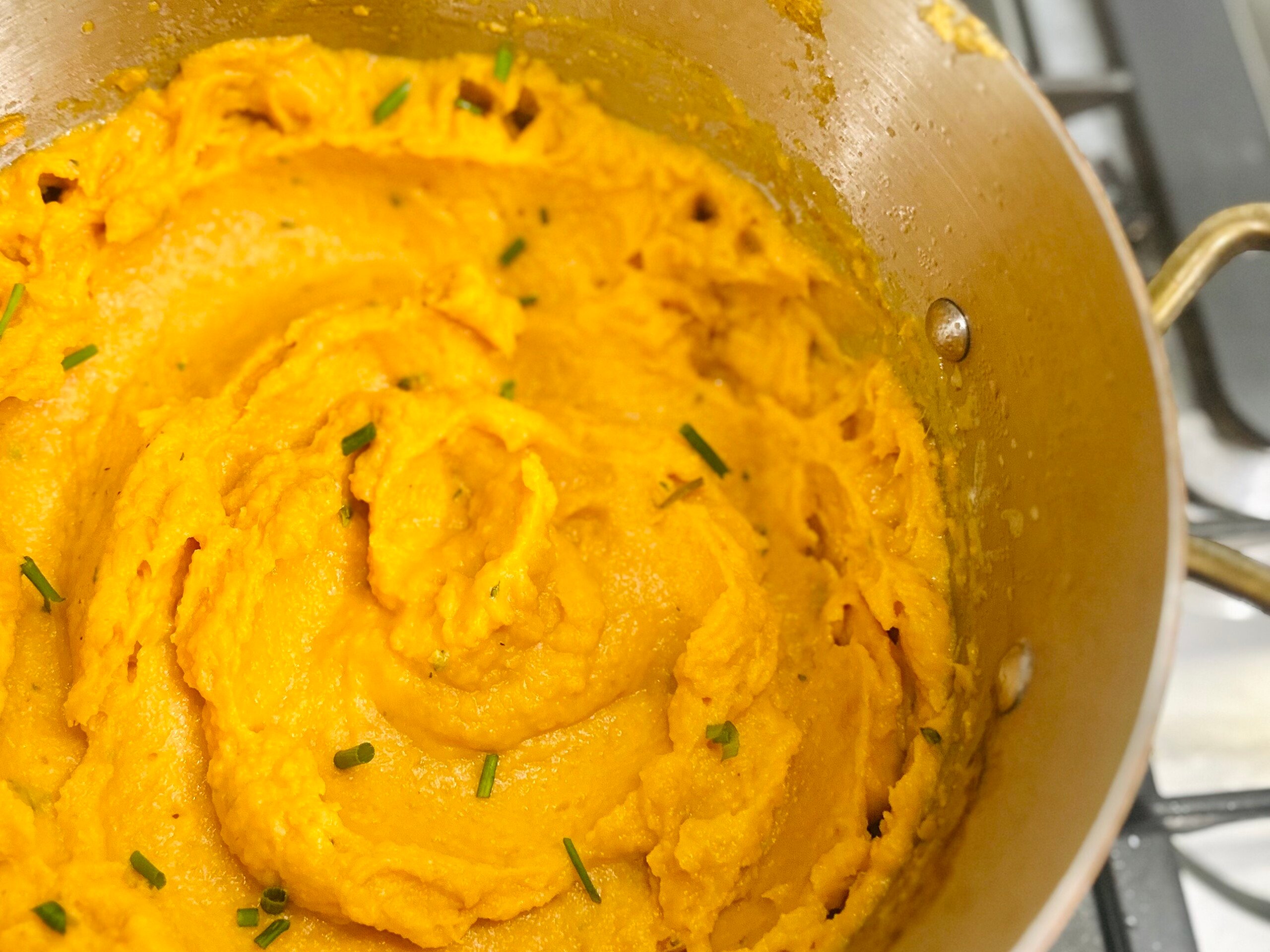 Mashed Sweet Potatoes with Orange & Thyme