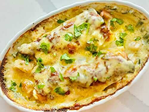 Creamy Shrimp and Poblano Enchiladas
