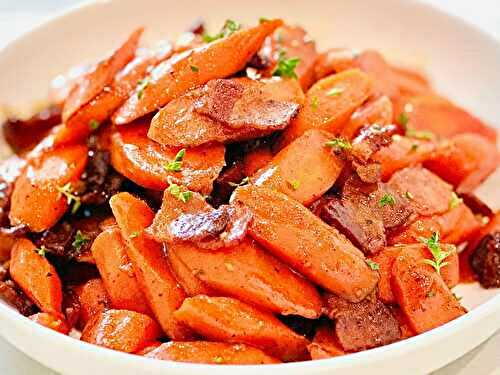 Honey-Dijon Glazed Carrots with Bacon