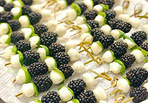 Blackberry Caprese Skewers – Easy Summer Bites