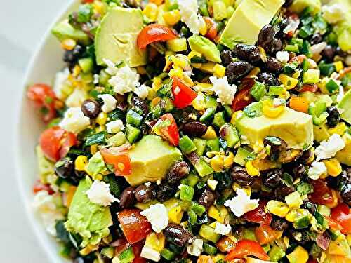 Easy Mexican Chopped Salad with Honey Lime Vinaigrette
