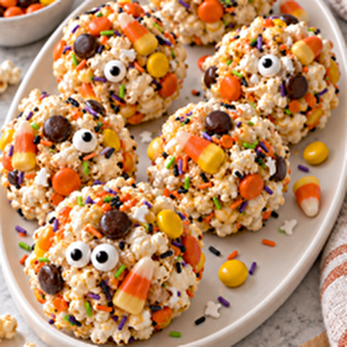 Halloween Popcorn Balls