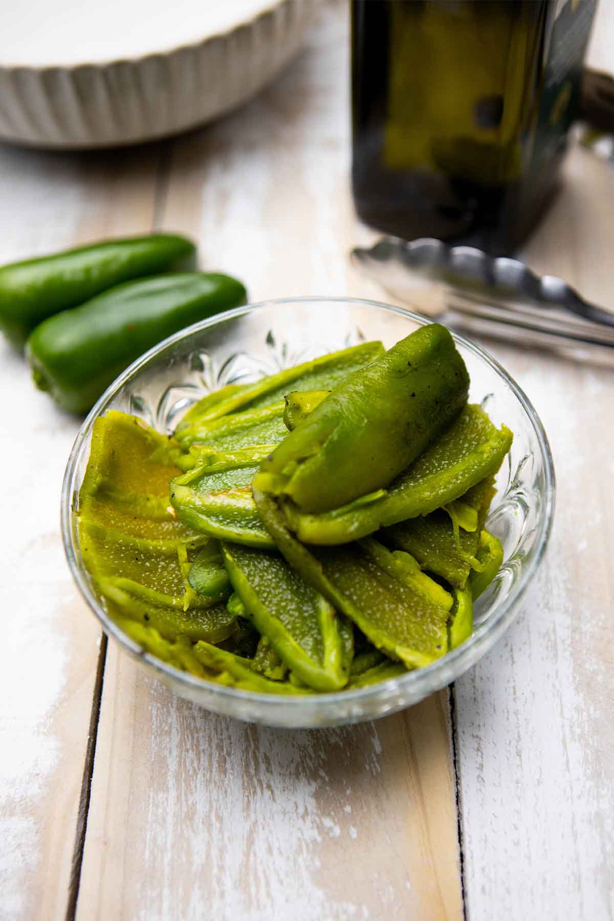 Fire Roasted Green Chilies (A Must-Have Condiment!)