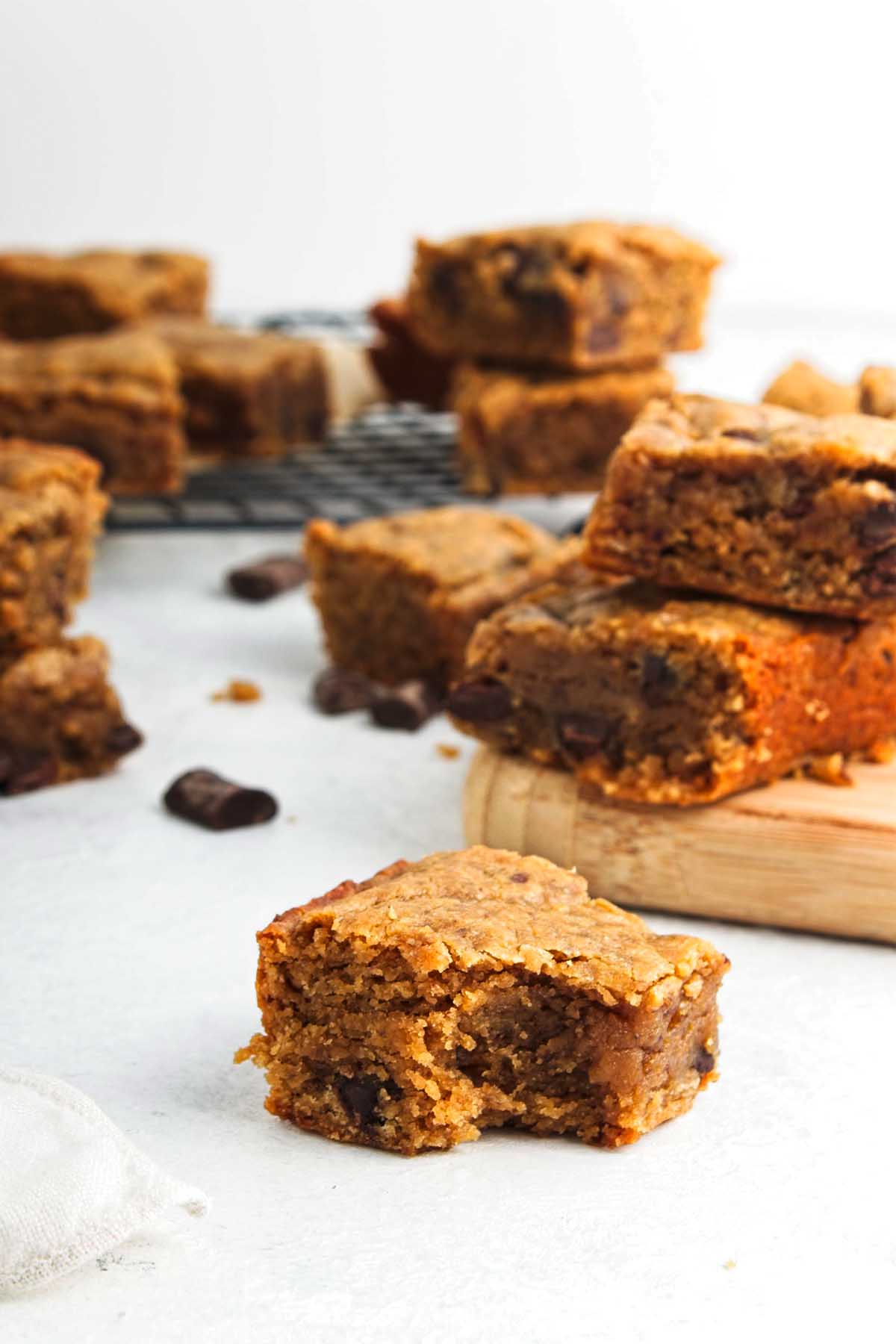 Peanut Butter Blondies (Gluten Free)