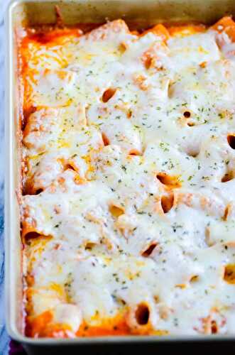 Easy Weeknight Baked Ziti - Keat's Eats