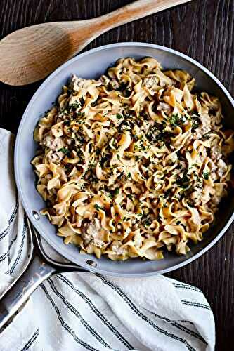 Easy Ground Beef Stroganoff Recipe