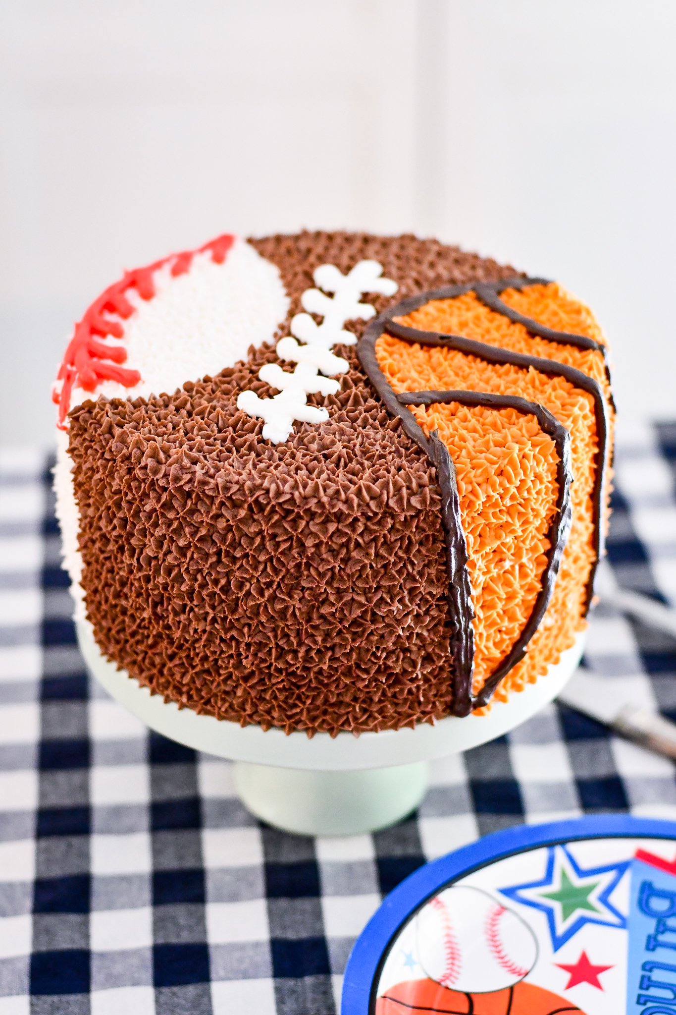 Sports Themed Birthday Cake