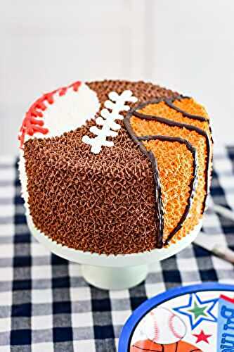 Sports Themed Birthday Cake