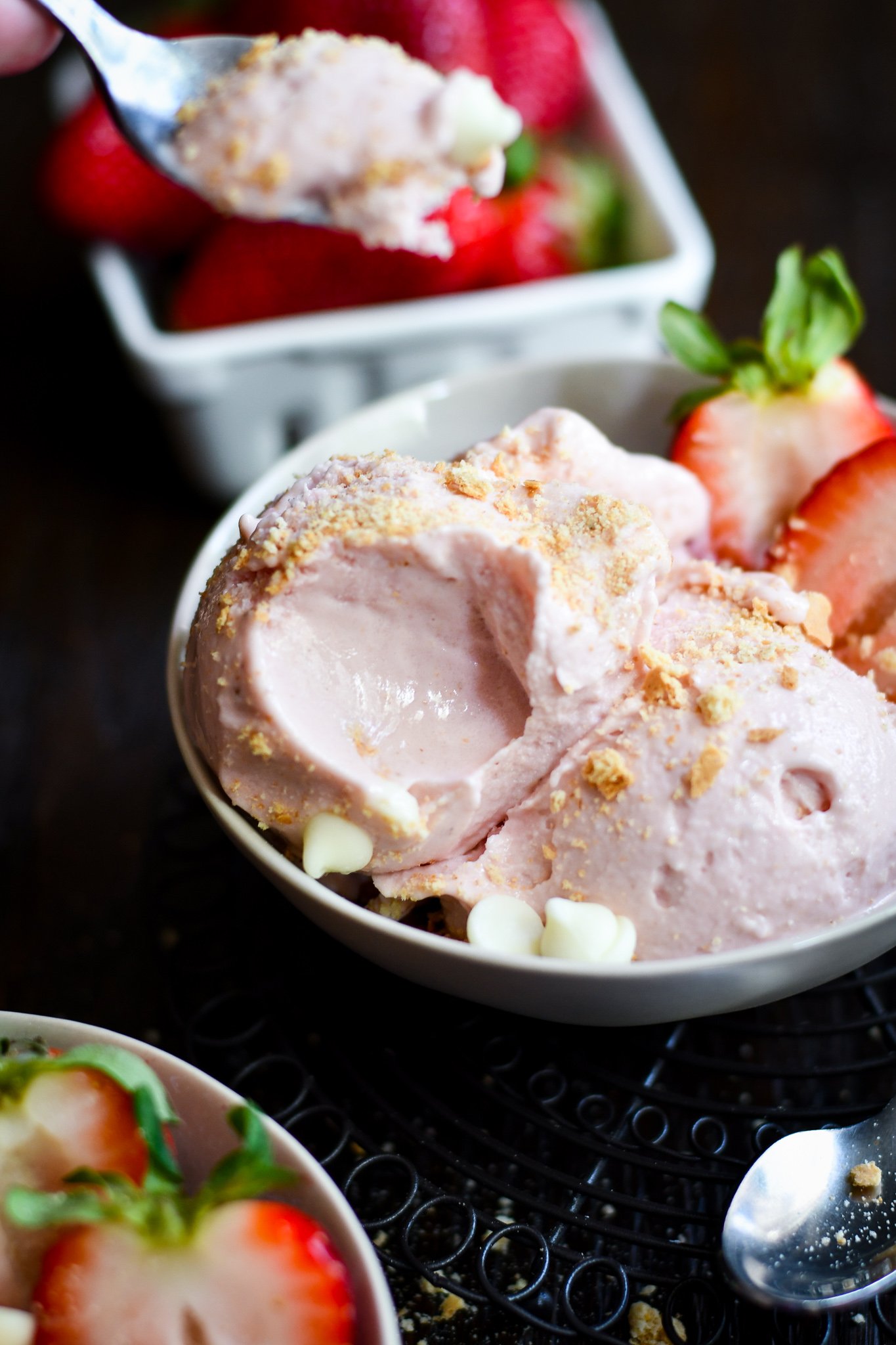 Cottage Cheese Strawberry Ice Cream (Ninja Creami Recipe)