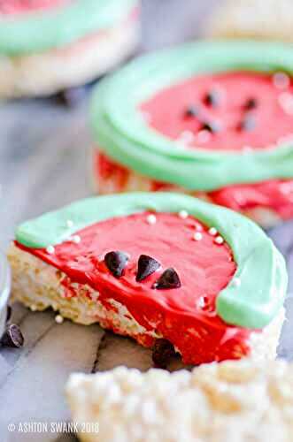 15 Watermelon Treats + Watermelon Rice Crispy Treats Recipe