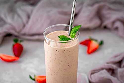 Quick Keto Strawberry – Mint Smoothie Recipe