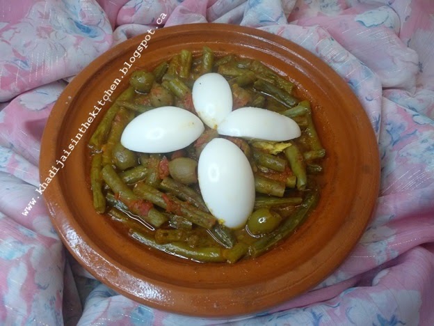 TAGINE AUX HARICOTS VERTS / GREEN BEANS TAGINE / TAGINE DE JUDÍAS VERDES / طاجين بالفاصوليا الخضراء