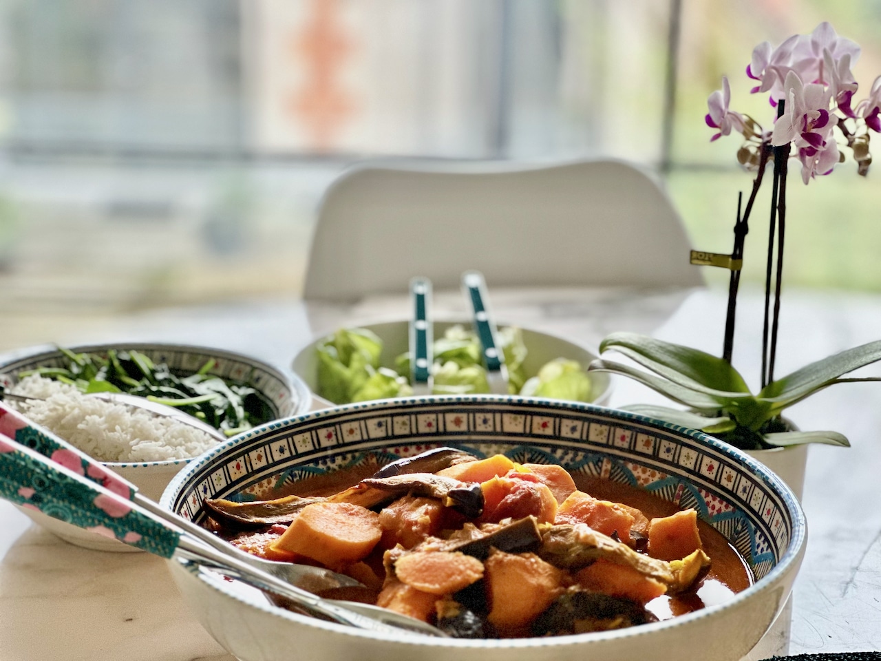 MY EGGPLANT AND SWEET POTATO CURRY