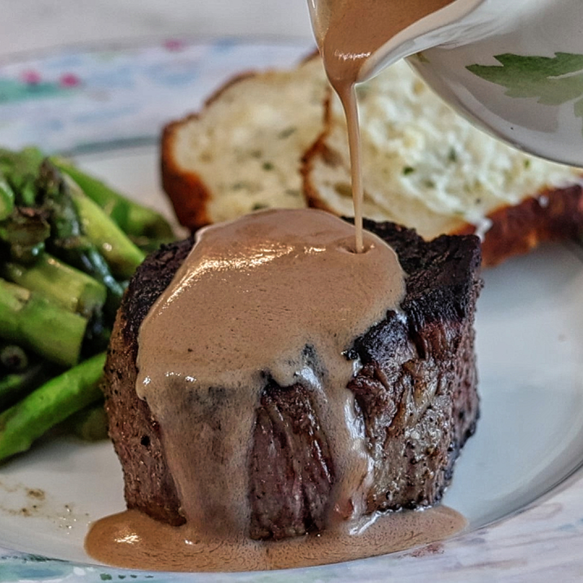 Filet Mignon with Madeira Cream Sauce