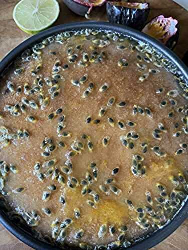 Passion Fruit Drizzle Cake - vegan recipe