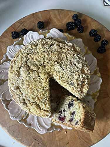 Blackberry Muffin Cake with a Streusel Topping