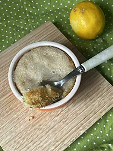 Lemon Drizzle Cake for One - vegan recipe