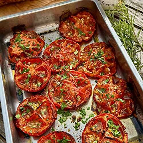 Slow Roasted Tomatoes with Garlic and Herbs from Provence