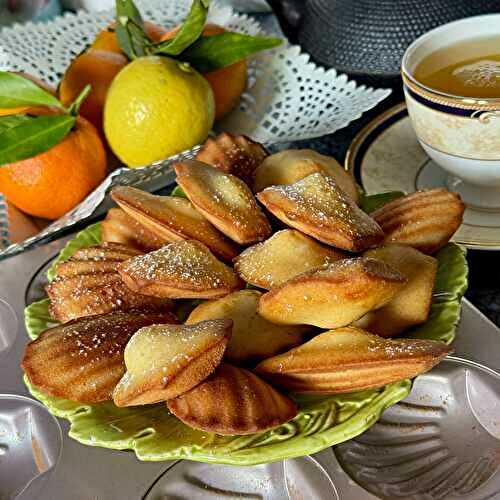 Lemon Madeleines with Honey
