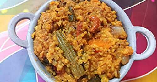 Traditional Sambar Sadam in Tamil Nadu style | Perfect Lunchbox Recipe | How to make Sambar Sadam step-by-step Recipe