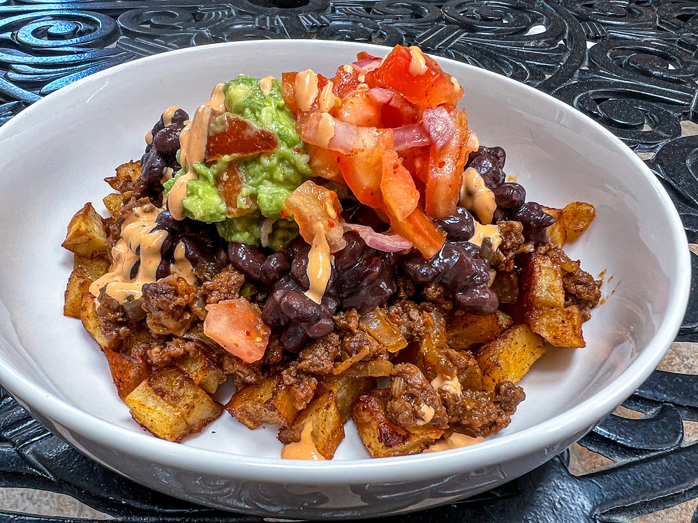 Ground Beef and Potato Taco Bowl