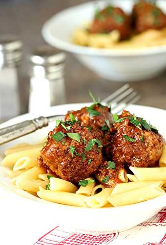 Meatballs with Bourbon & Bacon