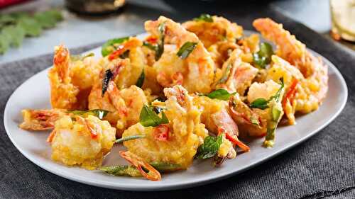 Salted Egg Prawns