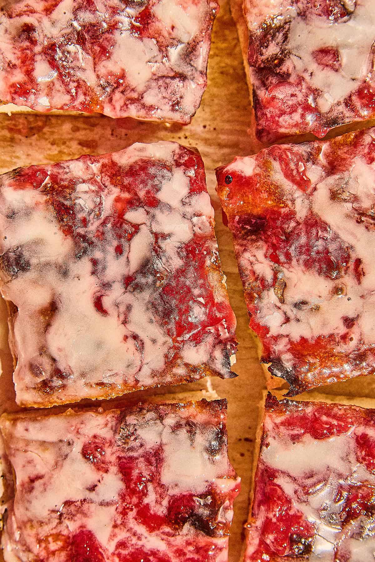 Glazed Strawberry Jam Donut Focaccia