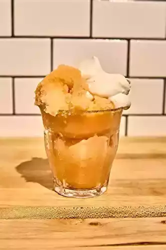 Cantaloupe Sorbetto con Panna