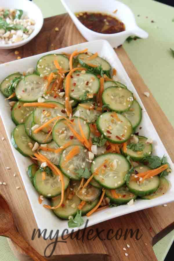 Asian Cucumber and Carrot Salad