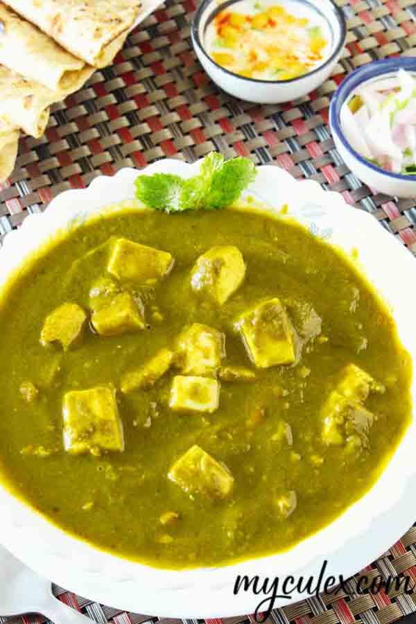 Flavor filled Palak Paneer recipe