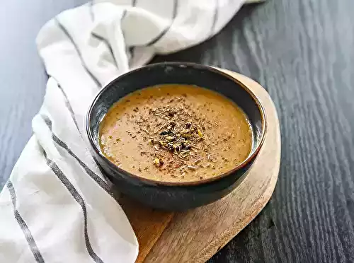 Healthy Sweet Potato Freekeh Soup
