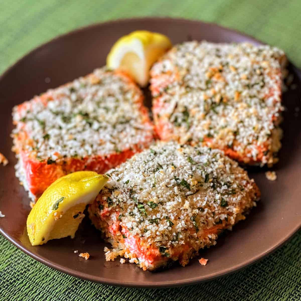 🍯 Baked Honey Mustard Salmon with Panko