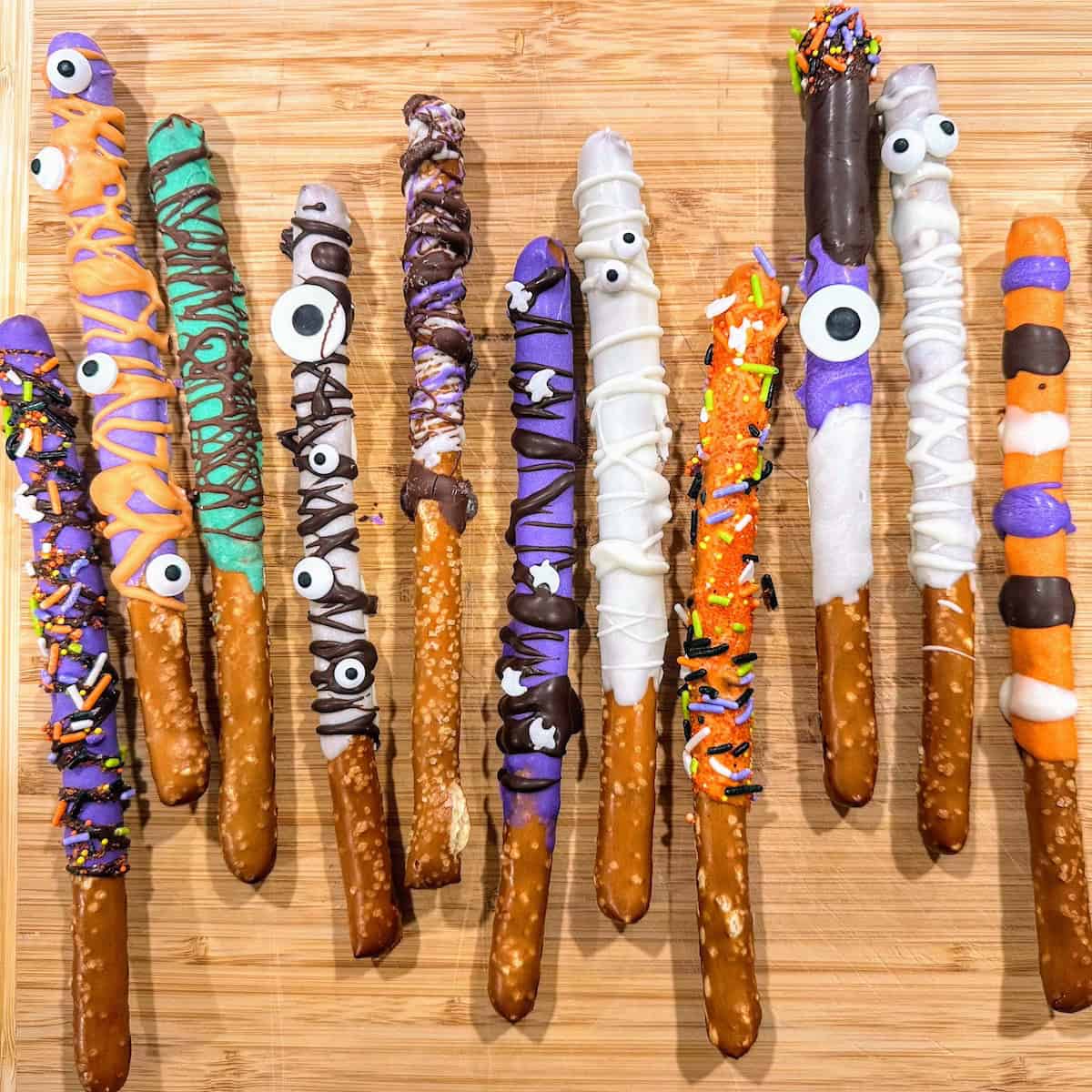 👻 Silly Monster Halloween Pretzels