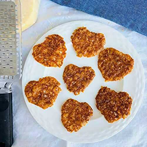 💛 Heart-Shaped Baked Cheese Crisps