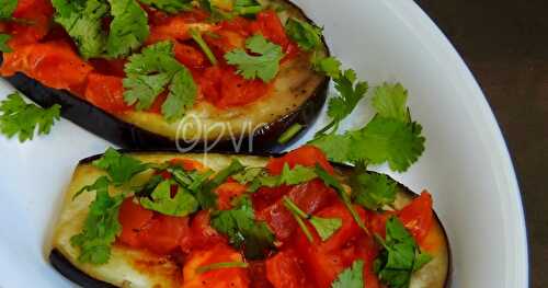 Badimjan Dilchaklari - Aubergines Rounds with Tomatoes ~~ Azerbaijani Cuisine