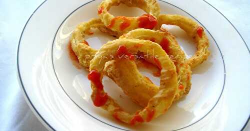 Baked Cornmeal Onion Rings