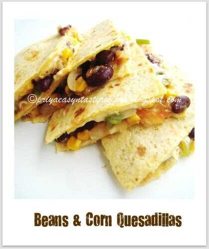 Bean & Corn Quesadillas