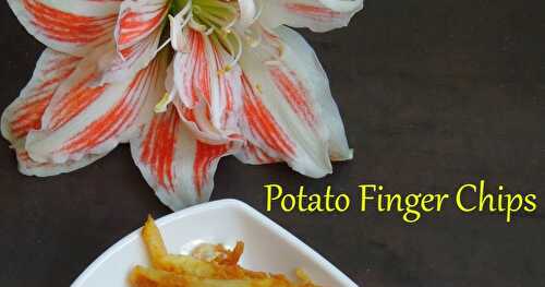 Crispy Potato Finger Chips - #MonsoonMojo