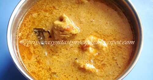 Gingelly Oil Chicken Kurma