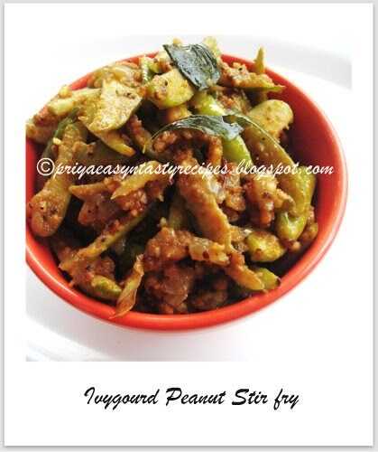 Ivygourd Peanut Stirfry